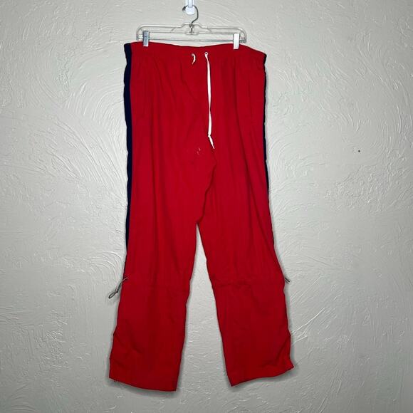 Tommy Hilfiger Other - Vintage Tommy Hilfiger Athletics Red Nylon Track Pants Mens XL